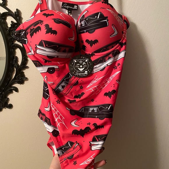 Sourpuss Death Cab Swimsuit XL - Picture 2 of 4